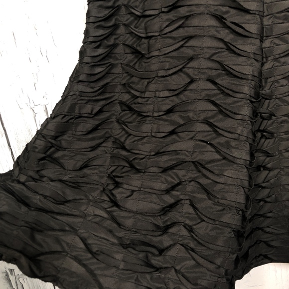 Liz Jordan Black Lined Textured Skirt Sz 12 NWT - Picture 4 of 8